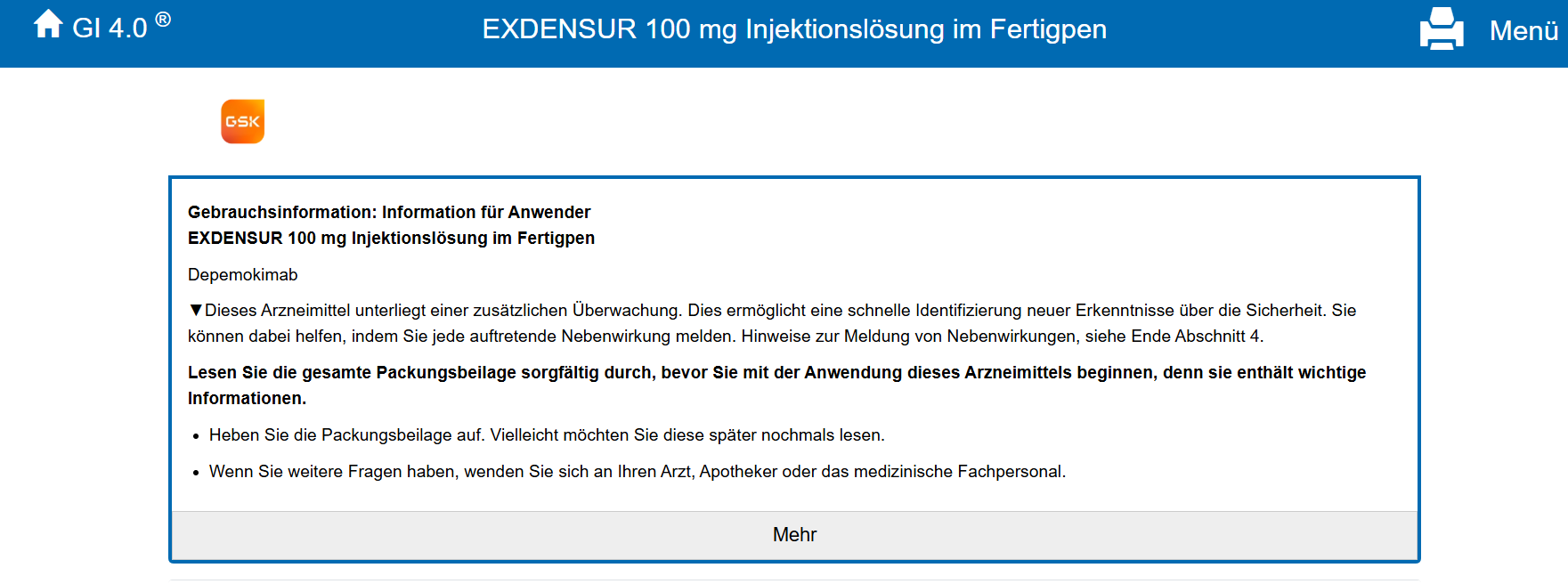 Vorschaubild Gebrauchsinformation