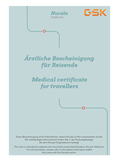 Vorschaubild Ärztliche Bescheinigung